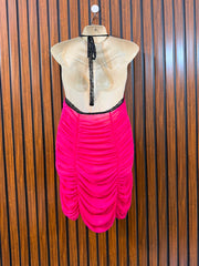 Chest 19  Lenght 30  Fabric net Classic Women's Mini Dress