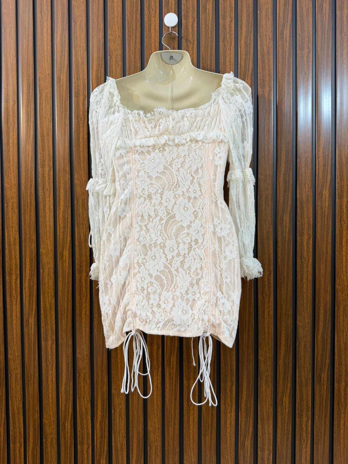 Chest 18  Lenght 23  Fabric net Women's Modern Mini Dress