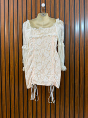 Chest 18  Lenght 23  Fabric net Women's Modern Mini Dress