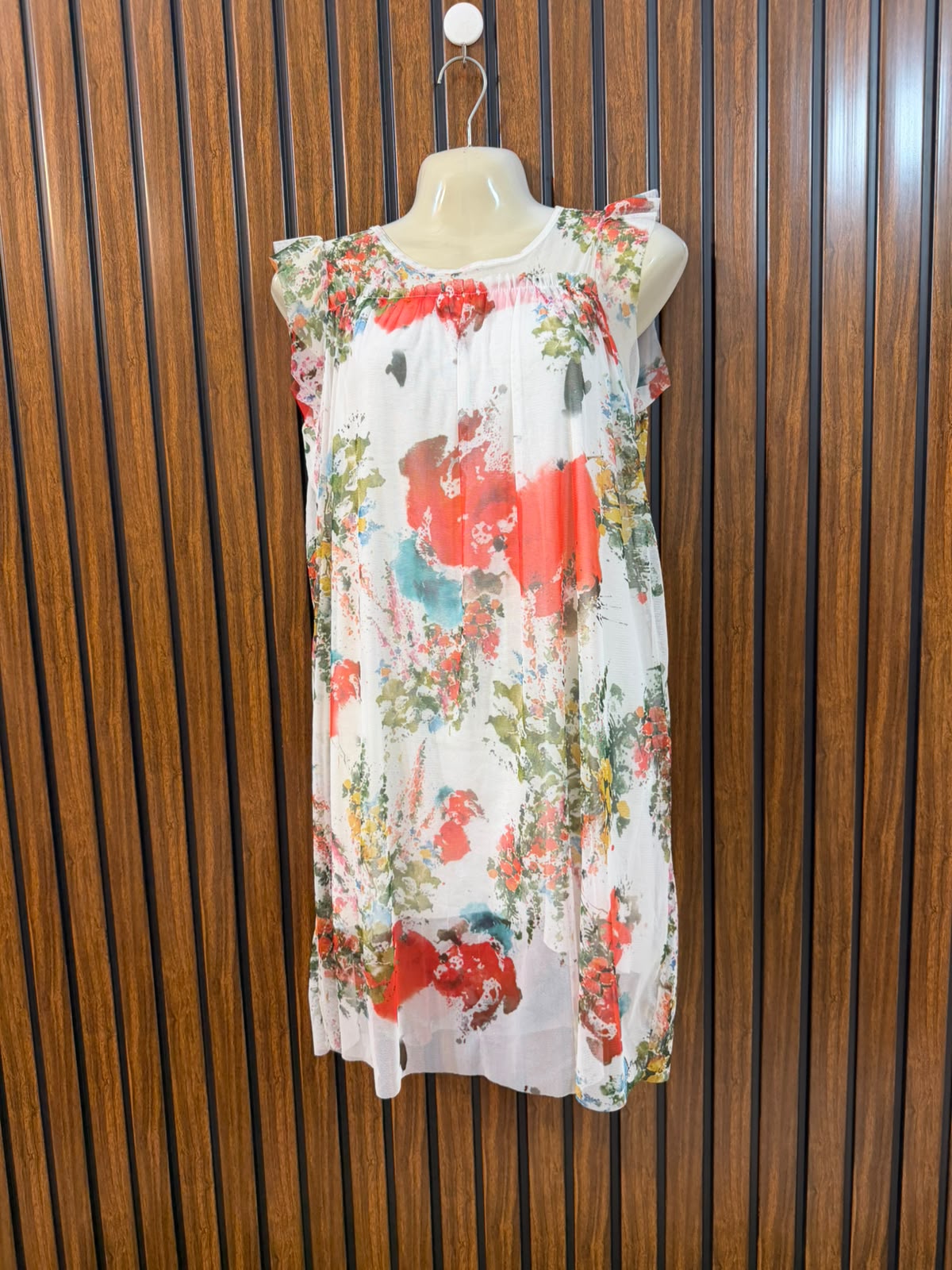 Chest 23  Lenght 32  Fabric net Women's Modern Mini Dress