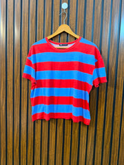 Chest Small Baggy Style  Length 20 Western Fashion T-Shirt