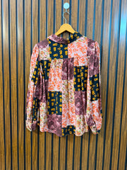Chest 19  Lenght 24  Fabric linen Women's Classic Full Sleeve Top