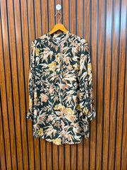 Chest 21  Lenght 33  Fabric linen Modern Women's Full Sleeve Top