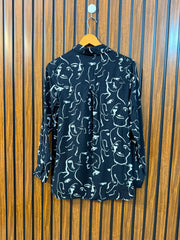 Chest 17  Lenght 25 to 27  Fabric linen Elegant Women's Full Sleeve Top