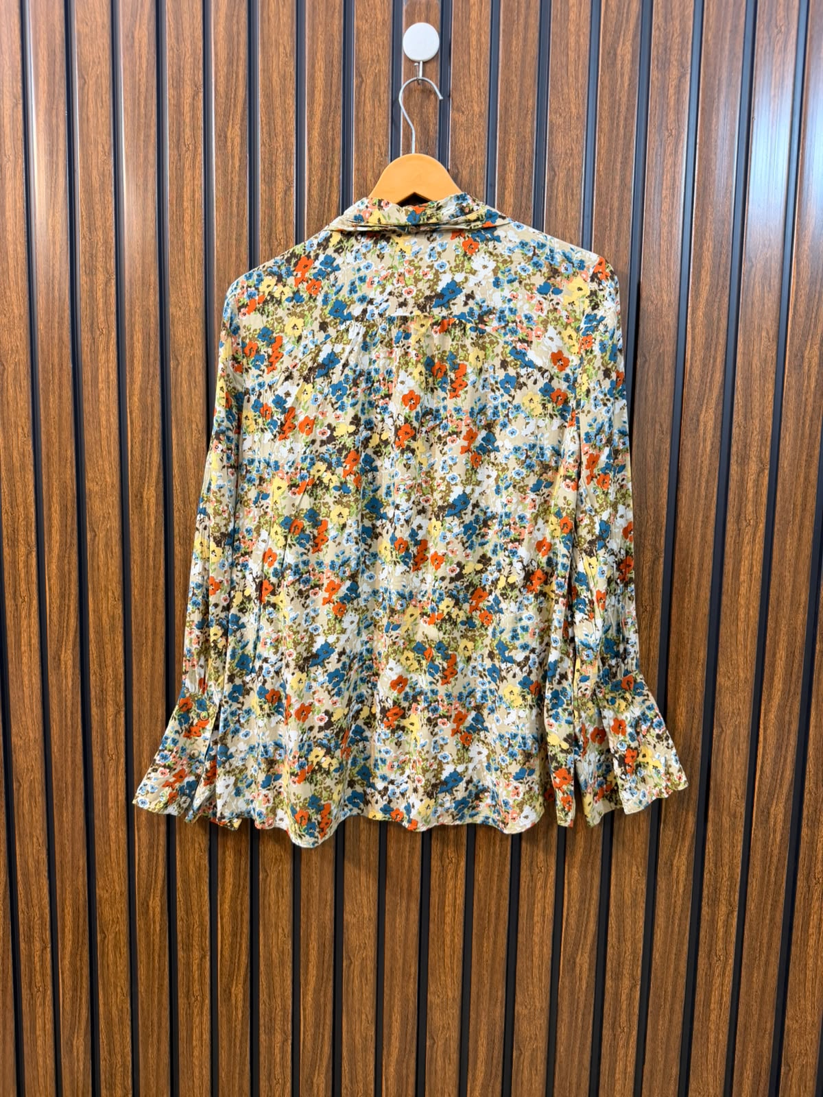 Chest 19  Lenght 24  Fabric linen Women's Trend Full Sleeve Top