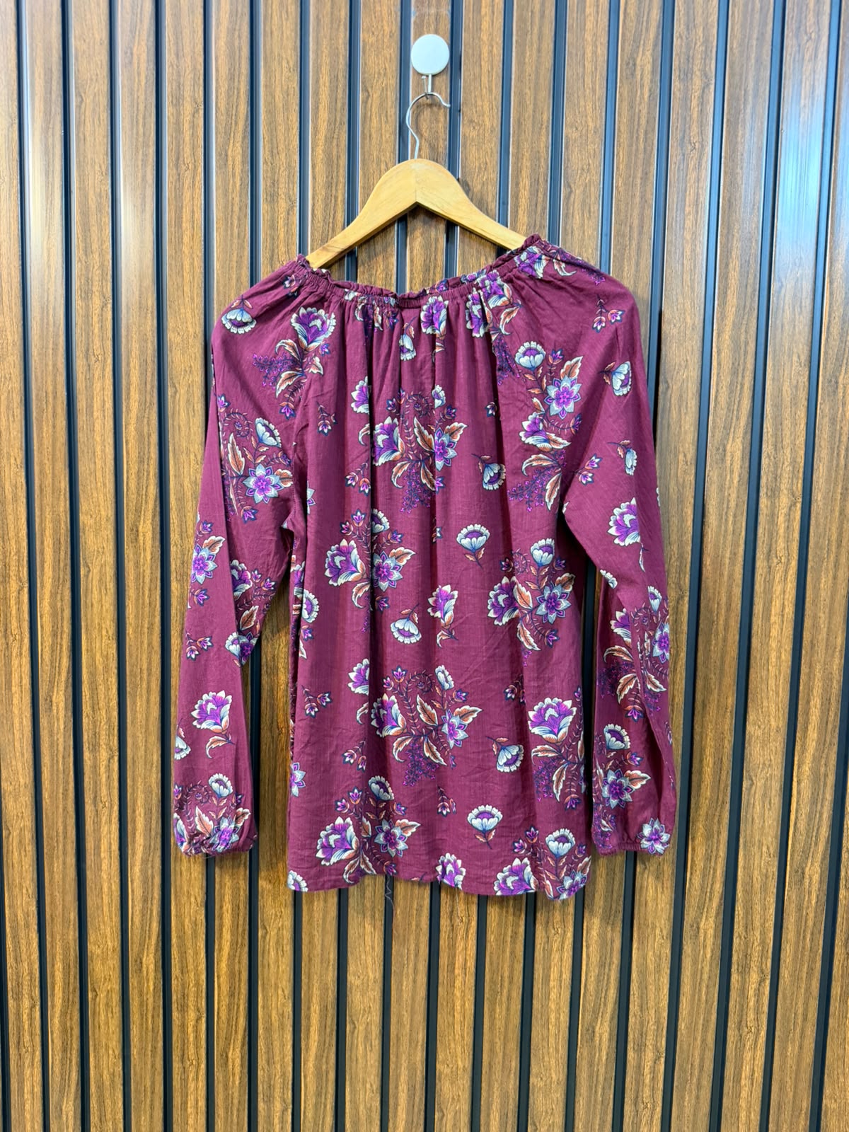 Chest 19  Lenght 23.5  Fabric cotton Women's Full Sleeve Comfort Top