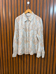 Chest 20  Lenght 26  Fabric linen Women's Full Sleeve Daily Top