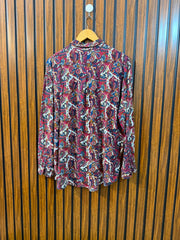 Chest 23  Lenght 28  Fabric linen Western Women's Elegant Top