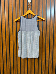 Chest 16  Length 22  Fabric Linen Western Branded Women's Sleeveless Top