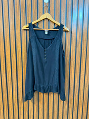 Chest 21  Length 26  Fabric Rayon Branded Women's Casual Sleeveless Top