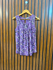 Chest 19  Length 23  Fabric Rayon Trendy Women's Sleeveless Top