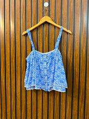 Chest 17  Length 20  Fabric Linen Women's Fashion Sleeveless Top