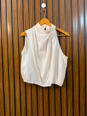 Chest 18  Length 17  Fabric Cotton Silk Women's Western Sleeveless Top