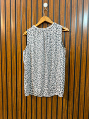 Chest 21  Length 24  Fabric Linen Women's Smart Sleeveless Top