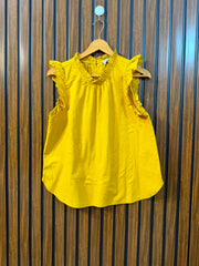 Chest 19  Length 23  Fabric Cotton Women's Sleeveless Casual Top