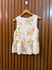 Chest 17  Length 21.5  Fabric Cotton Women's Sleeveless Outfit Top