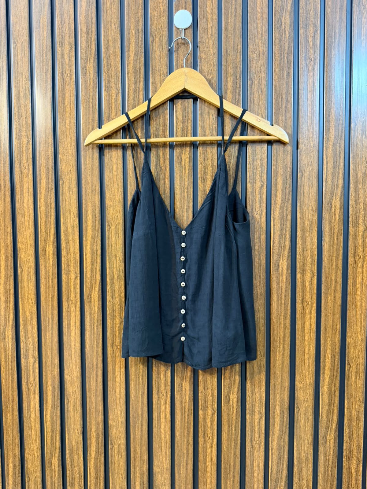 Chest 18  Length 21  Fabric Linen Women's Chic Sleeveless Top
