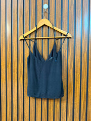 Chest 18  Length 21  Fabric Linen Women's Chic Sleeveless Top