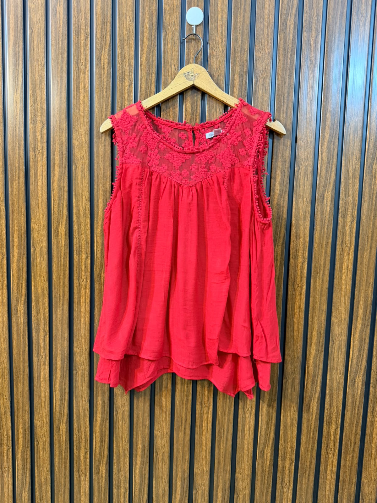 Chest 20  Length 23  Fabric Cotton Silk Women's Wardrobe Sleeveless Top