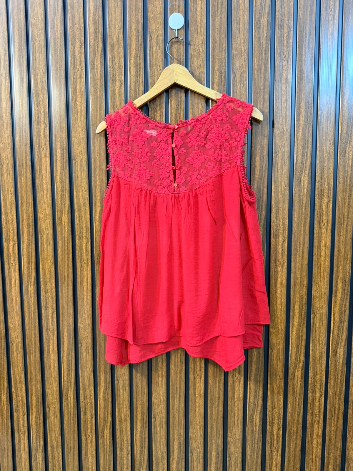 Chest 20  Length 23  Fabric Cotton Silk Women's Wardrobe Sleeveless Top