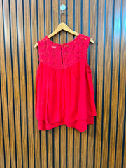 Chest 20  Length 23  Fabric Cotton Silk Women's Wardrobe Sleeveless Top