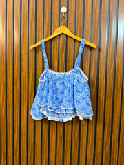 Chest 17  Length 20  Fabric Linen Women's Fashion Sleeveless Top