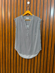 Chest 18  Length 26 To 28  Fabric Linen Western Women's Elegant Top
