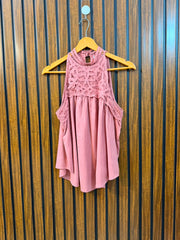 Chest 19  Length 23  Fabric Rayon Women's Timeless Sleeveless Top