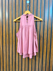Chest 19  Length 23  Fabric Rayon Women's Timeless Sleeveless Top