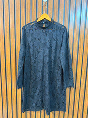 Chest 19  Length 35  Fabric Net Women's Long Top for Everyday Wear