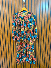 Chest 19  Length 38  Fabric Chiffon Women's Long Top for Daily Wear