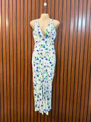 Chest 17  Length 48  Fabric Silk Stylish Women's Long Maxi