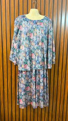 Chest 25  Length 44  Fabric Silk Women's Fashion Maxi Dress