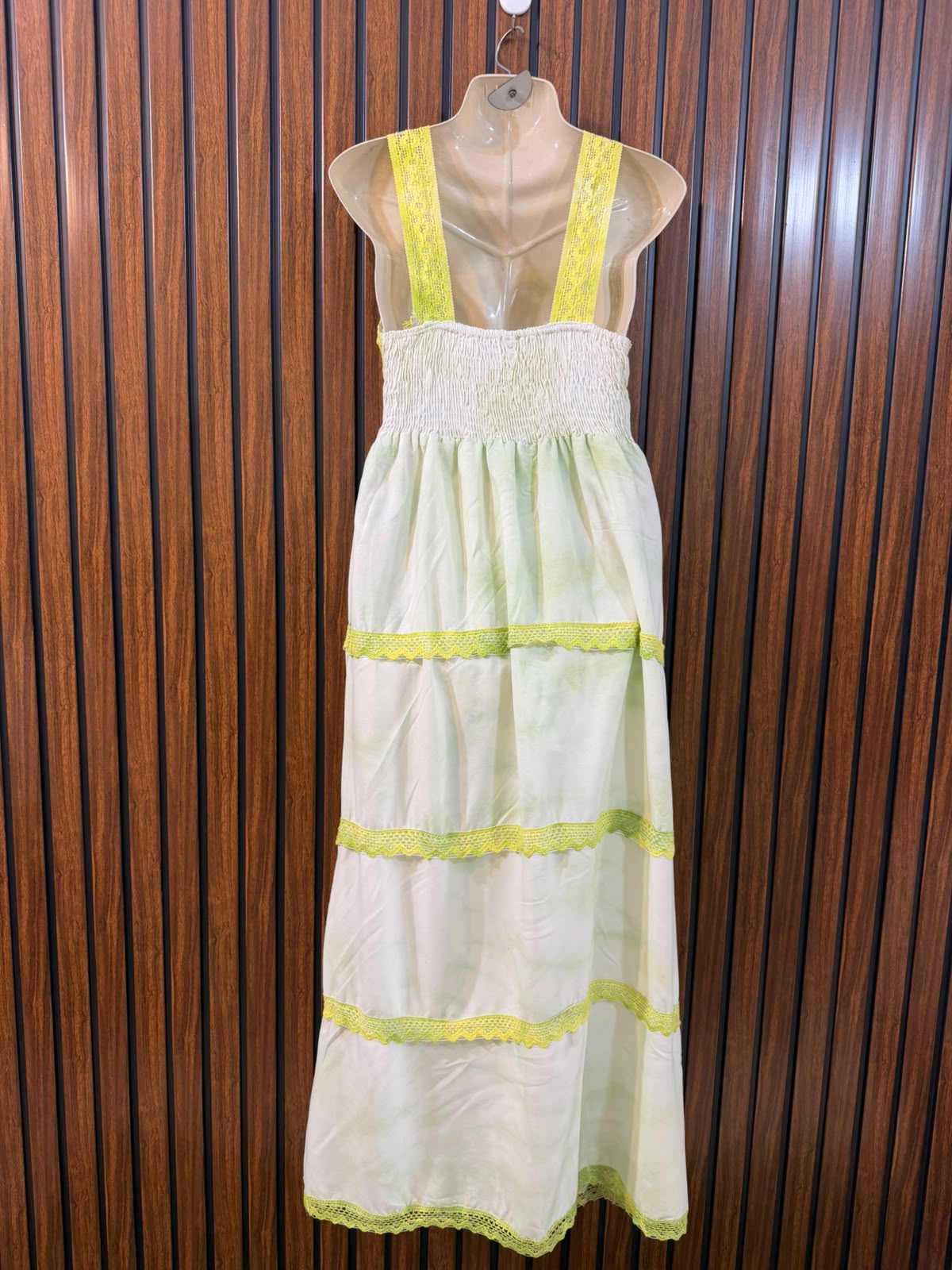 Chest 19  Length 54  Fabric Linen Western Maxi Dress for Women