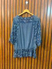 Chest 20  Length 27  Fabric Chiffon Trendy Women's Full Sleeve Top