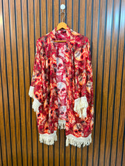 Chest Large Baggy Style  Length 35  Fabric Linen Women's Long Sleeve Shrug