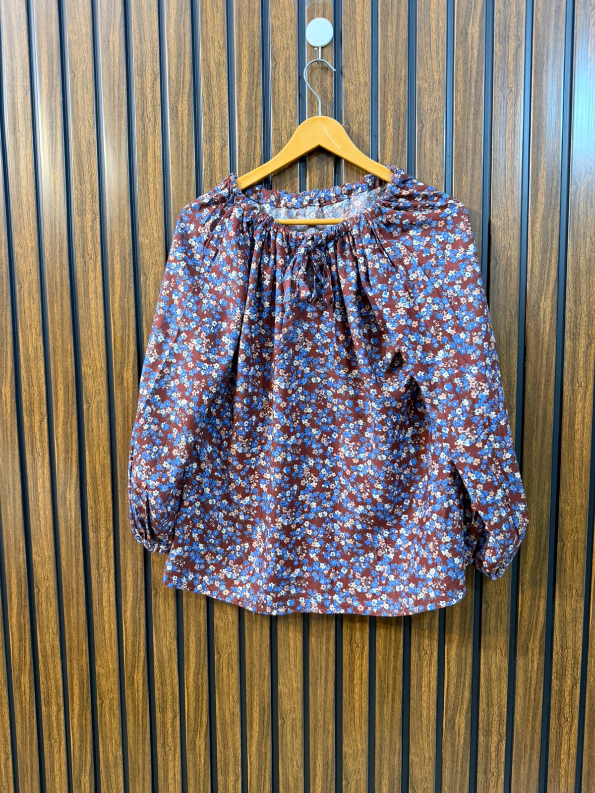 Chest 18  Length 24  Fabric Linen Women's Top for Daily Wear