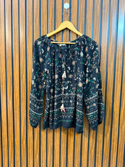 Chest 20  Length 22  Fabric Rayon Women's Full Sleeve Top Online