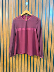 Chest 19  Length 23  Fabric Chiffon And Silk Women's Fashion Top