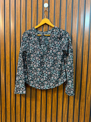 Chest 16  Length 19  Fabric Chiffon New Arrival Women's Full Sleeve Top