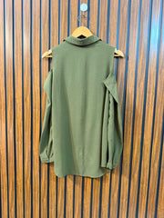 Chest 19  Length 27  Fabric Chiffon Women's Premium Top