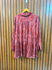 Chest 25  Length 31  Fabric Chiffon Women's Modern Top