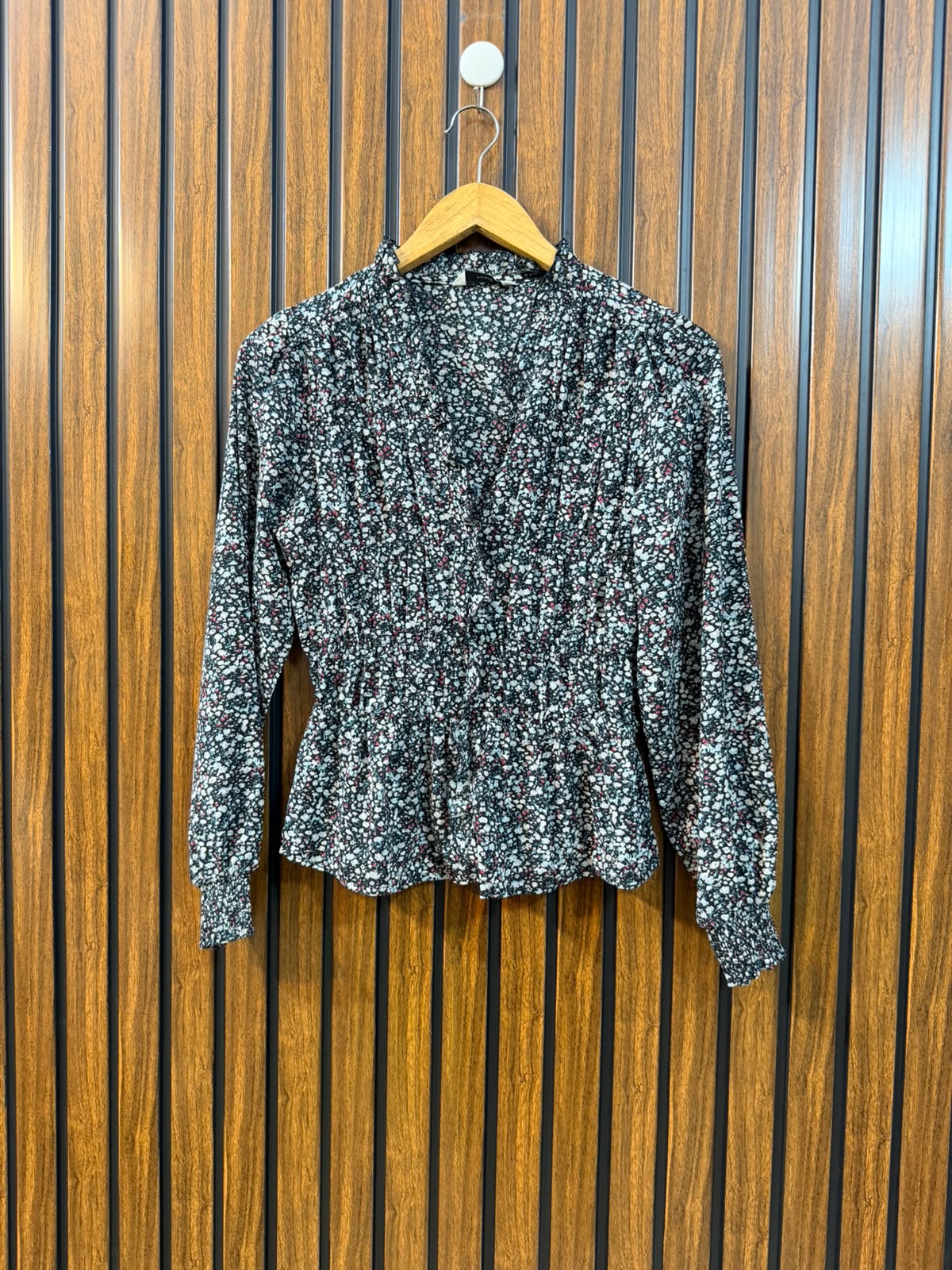 Chest 16  Length 19  Fabric Silk Western Wear Full Sleeve Top