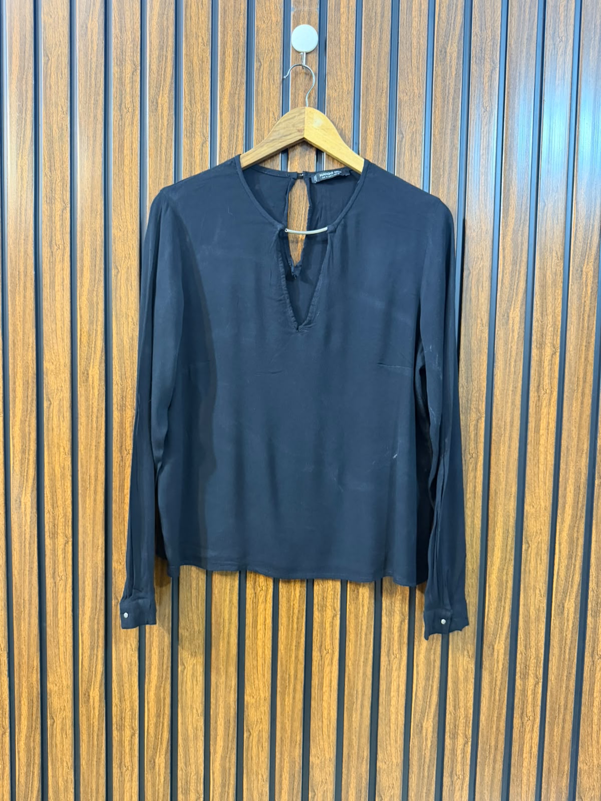 Chest 19  Length 22.5  Fabric Chiffon Women's Smart Full Sleeve Top