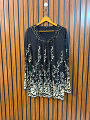 Length 29  Fabric Net Women's Full Sleeve Top New Collection