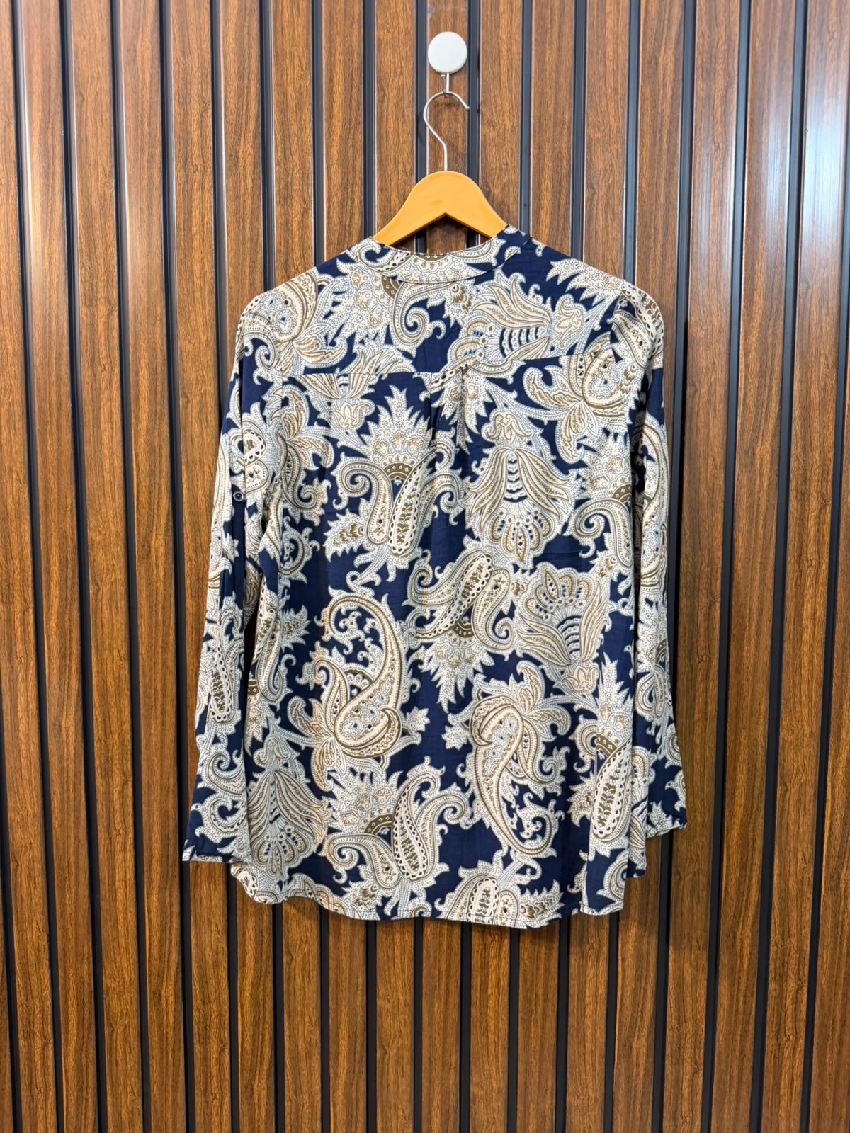 Chest 18  Length 25  Fabric Linen Women's Long Sleeve Fashion Top
