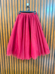 Waist 34  Lenght 31  Fabric net and silk Women's Elegant Skirt