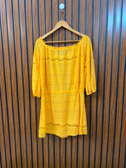 Chest 19  Length 28  Fabric Net Branded Women's Long Top
