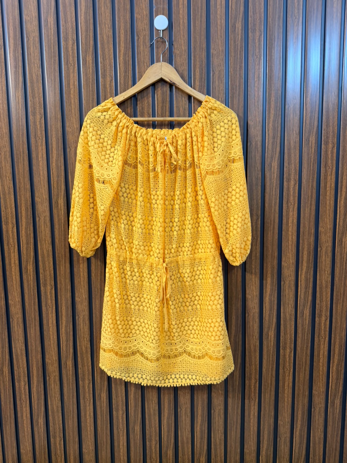 Chest 19  Length 28  Fabric Net Branded Women's Long Top