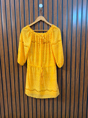 Chest 19  Length 28  Fabric Net Branded Women's Long Top